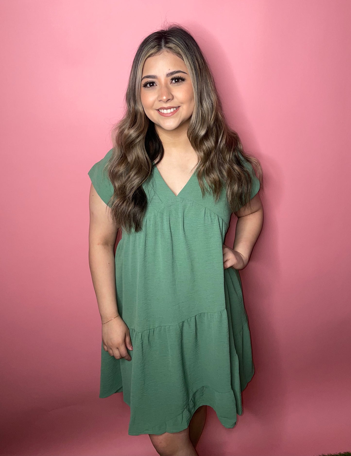 Carlie Dress (Ivy Green)